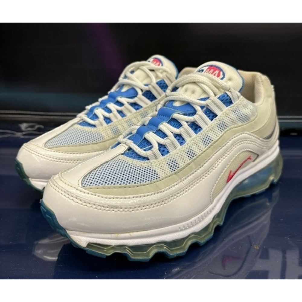 Nike Air Max 24-7 White Blue (2010) 401258-102 Youth sneakers size 6Y